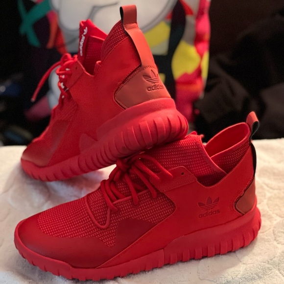 Adidas Tubular X Sz 13 Red - Picture 2 of 3